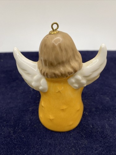 1984 Goebel Ceramic Angel Christmas Ornament Drums Bell - Picture 2 of 5