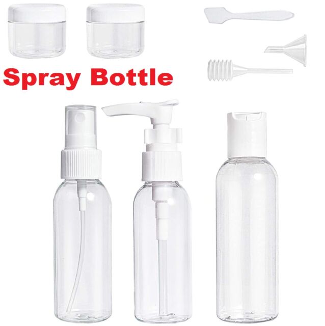 Spray Bottle Refillable Portable Transparent Plastic Perfume Atomizer for Travel