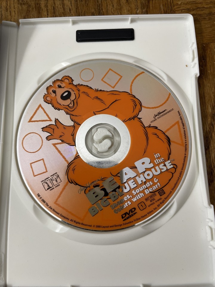 Bear In The Big Blue House Shapes Sounds And Colors DVD 43396054523 eBay