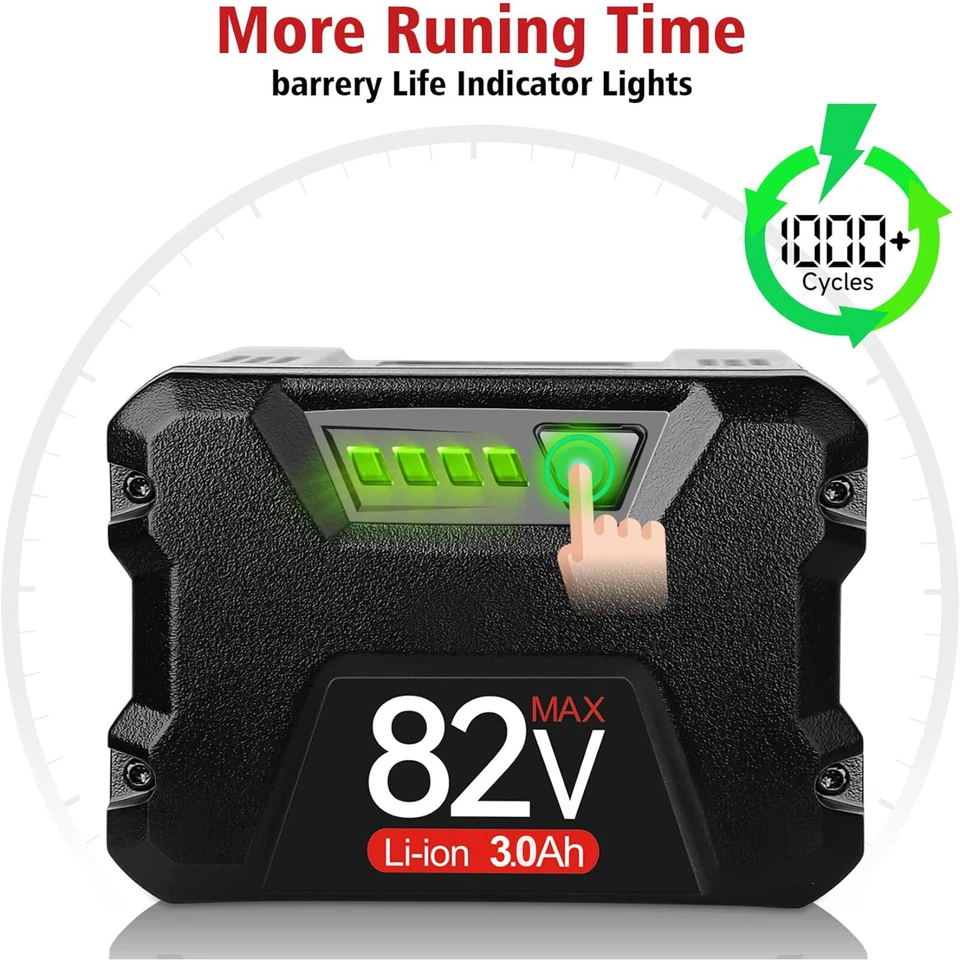 2x Batería 82V 3.0Ah Para Briggs & Stratton Snapper XD 82V Herramienta BSB3AH82 BSB2AH82 Foto 3 de 4