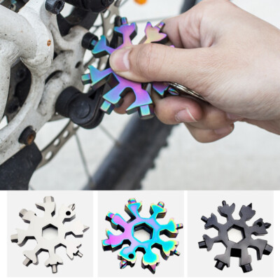 18 in 1 Stainless ess Steel Multi Tool Snowflake Wrench Screwdriver Portable new