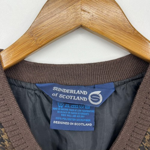Sunderland of Soctland Golf Vest Men's Size M Brown The Breakers Palm Beach - Picture 5 of 10