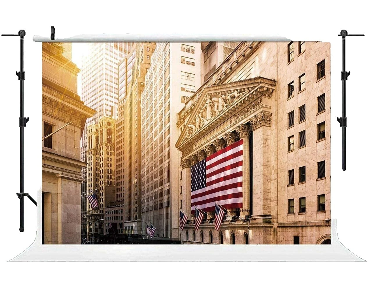 Materiales de fondo de estudio fotográfico escénica de algodón