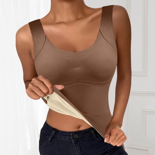 Thermal Underwear Tank Tops Lined Base Layer Cold Weather Winter Thermal Shirts - Picture 27 of 28