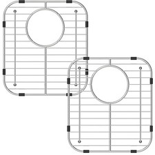 Bottom of Sink Protector Rack, Stainless Steel 13.2"x11.6" Sink Grid Dish Dry...