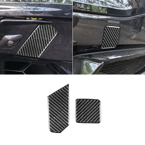 2x Cubierta de orificio de gancho de remolque de fibra de carbono para Chevrolet Corvette C8 2020+ - Imagen 14 de 25