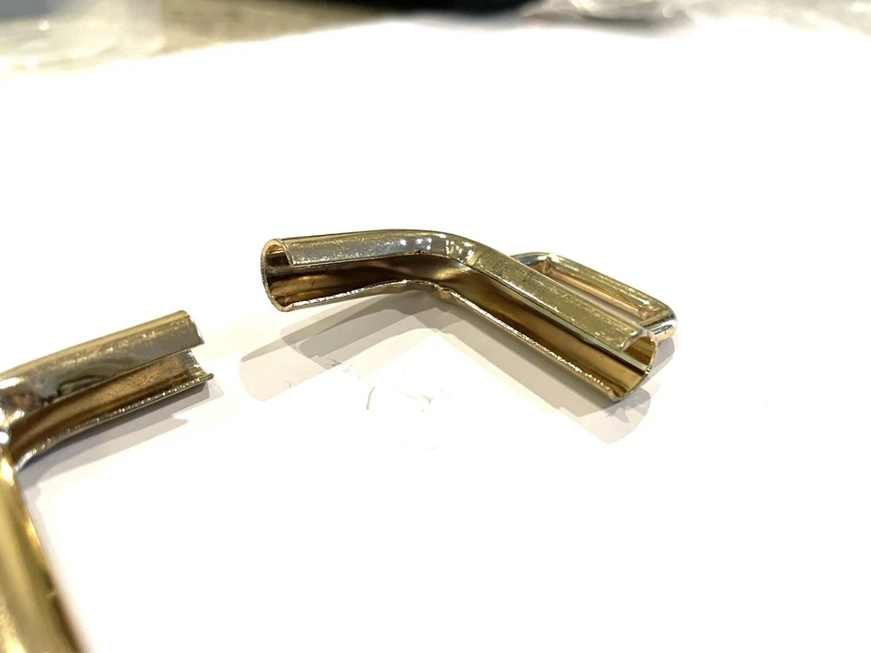 4 Pcs Shiny Gold Metal L Bag & Fashion 6mm Rope Hardware Suits 20mm Strap - Image 2 of 4