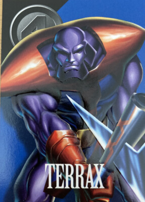 Marvel Vision Embossed Terrax Fantastic Four #65 Fleer/Skybox 1996