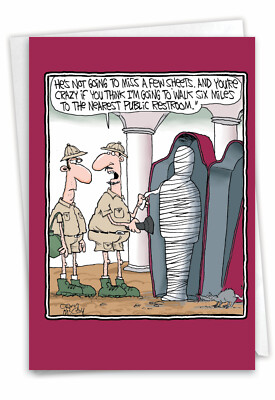 1 Funny Birthday Greeting Card - Bday Few Sheets - Envelope Included, US-Made