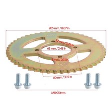 428-50T Chain Sprocket for ATV UTV Quad Mower Buggy Golf Cart Kart Trike Go Kart