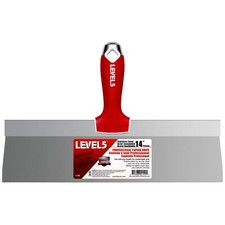 14" Drywall Taping Knife Stainless Steel with Soft Grip Handle  LEVEL5  5-138