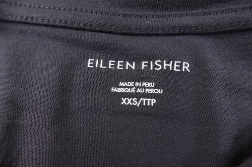 Eileen Fisher Womens Size XXS Ocean Gray Short Sleeve Crew Neck Tunic Tee NWT - Picture 2 of 9