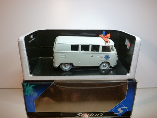 SOLIDO VW VOLKSWAGEN T1 VAN 1966 - POLITIE - POLICE DUTCH PROMO - L21.0cm - RARE - Picture 4 of 11