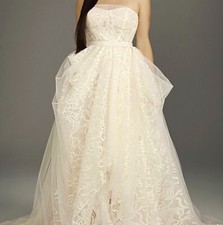 Vera Wang Sequin Lace/tulle Ballgown Stule Wedding Dress Size 16W