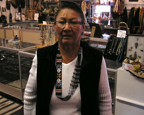 LONG and Gorgeous Hand Beaded Navajo Rug Necklace "Turquoise" 8 Strands John - Picture 6 of 6