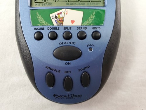 Excalibur Electronic Black Jack Poker Electronic Handheld Game Model 472 - Picture 3 of 9