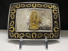 Saint Mary Western Style Cowboy Buckle hebilla Vaquera Con La virgen