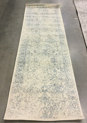 IVORY / SLATE 2'-6'' X 8' Back Stain Rug, Reduce price 1172635398 ADR109S-28