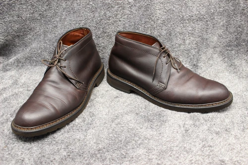 Alden New England mens size 10 dark brown chuka leather ankle boots
