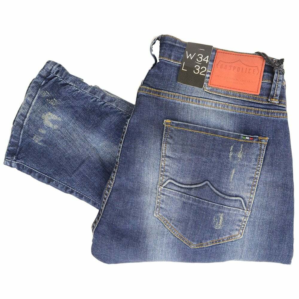 883 Police Hazard Dark Navy Engineered Patched Slim Fit Jeans 883 Police Hazard Dark Navy Engineered Patched Slim Fit Jeans