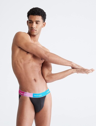Calvin Klein Pride This Is Love Colorblock Micro SLIP SPORTIVO o JOCK STRAP NUOVO CON ETICHETTE - Foto 5 di 5
