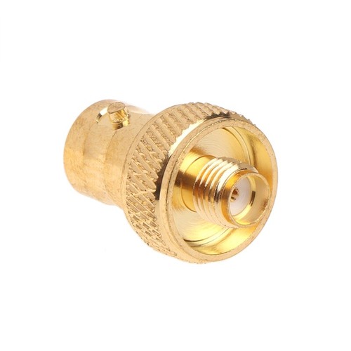 Straight Gold Plated BNC Female Jack to SMA Female RF Coaxial Connector Adapter - Zdjęcie 2 z 8