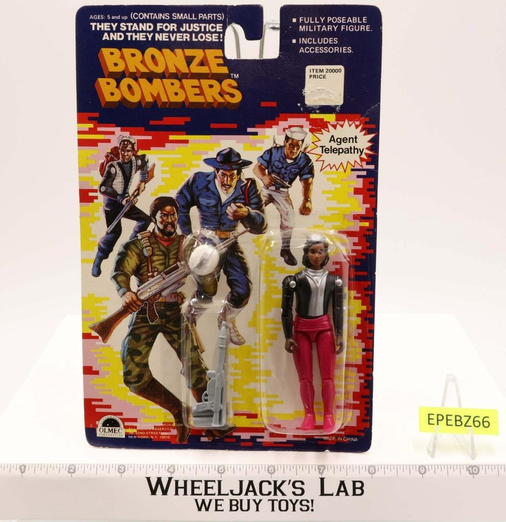 Agent Telepathy Bronze Bombers 1988 Olmec Corp Action Figure NEW