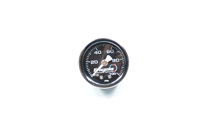 #ad #ad FRA 900019 Fragola 0 100 PSI Fuel Pressure Gauge 1 8 Male NPT Threads Black Face $34.97