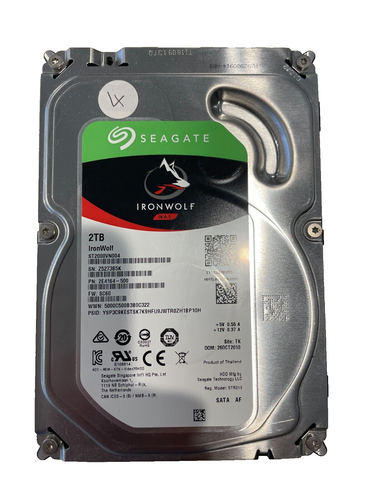 Seagate IRONWOLF NAS ST2000VN004 2TB 64MB SATA III 7200RPM 3.5” HARD DISK DRIVE