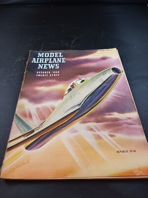 Vintage magazine Model Airplane News October 1946 Mz1