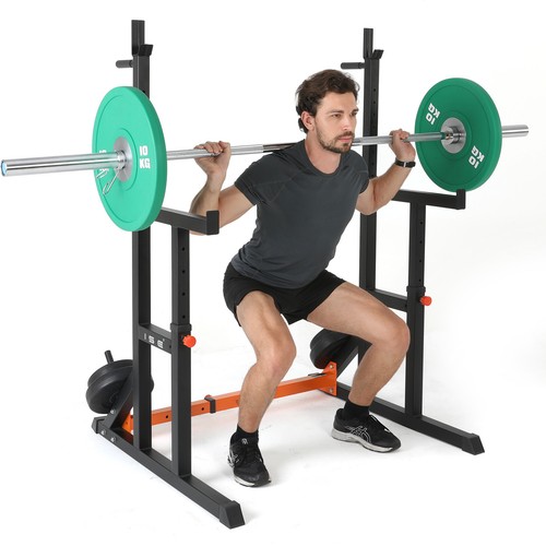 ISE Supports Réglable de Rack Squat Multifonction Barbell, Musculation  - Photo 7/7