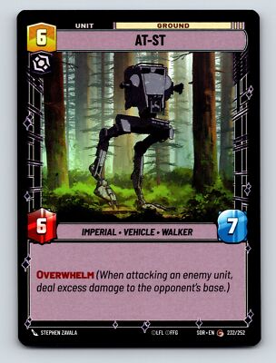 Villainy Ground Unit ATST Imperial Vehicle Walker Overwhelm 6C 7H 6P