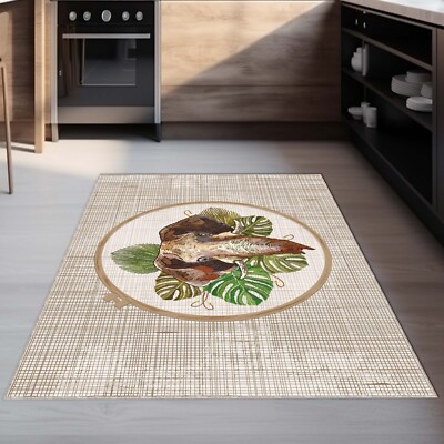 Non-Slip Based Washable Decorative Kitchen Carpet Rug Or Mat Printed rug