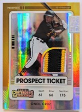 Panini 2021 Contenders GOLD 🏆 O'Neil Cruz Prospect Ticket Patch RC /10 🔥