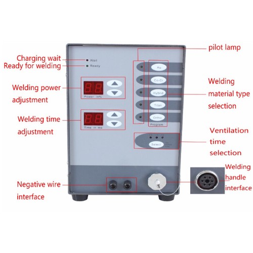100W Portable Dental Lab Spot Welding Unit Dental Argon Arc Spot Welder Machine - Picture 7 of 9