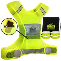 Reflective Vest Set With Zippered Pocket And 3-m Armbands 6-pc And Bag. Perfe... on sale Reflective Vest Set With Zippered Pocket And 3-m Armbands 6-pc And Bag. Perfe... on sale