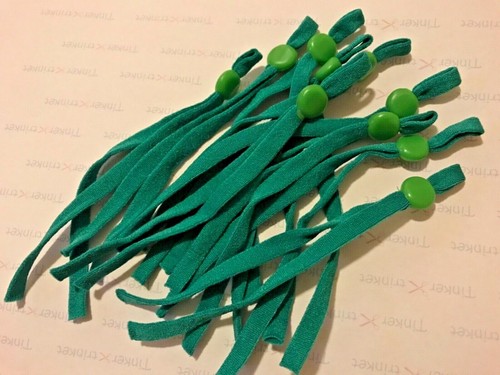 5mm FLAT ELASTICS EAR LOOPS 4mm 39 colours cord stoppers adjusters UK SELLER - Picture 44 of 97