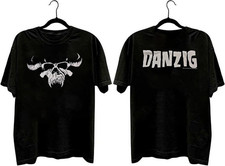 Vintage 2 sided Danzig band black short sleeve tee shirt