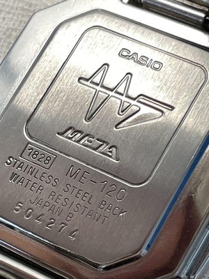 未使用カシオ時計ME-120B 中古動品◇ME-120◇カシオ META メタ ワールドタイム データ