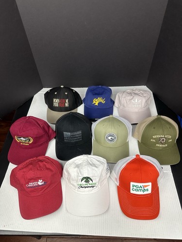 Reseller Hat Of 10 Wash And Wear Golf, Costa Columbia And More