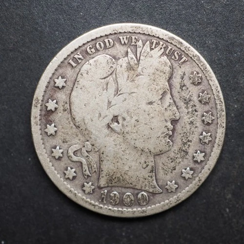 1900  *S * BARBER SILVER QUARTER  ***NICE*** FREE SHIPPING   C2050