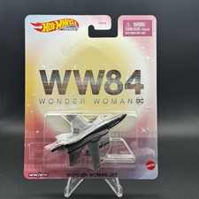 Hot Wheels Premium Retro WW84 Wonder Woman DC Comics Plane Jet FREE SHIPPING