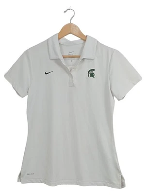 Nike Polo Femme Dri-Fit Blanc Michigan State Spartans (EU 38, INT M) - Photo 1/4
