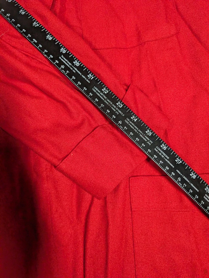 Vintage Pendleton Robe Mens Large Red Virgin Wool Shawl Collar Made USA 80s - Image 4 of 4