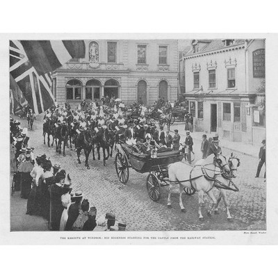 WINDSOR Berkshire Besuch des Khedive of Egypt - Antiker Druck 1900