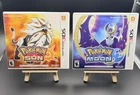 Pokémon Sun and Moon Nintendo 3ds Game Lot + Cards & Inserts 2016