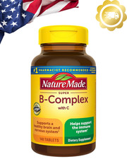 Nature Made Super B Complex with Vitamin C 140 Tablets Immune Support Supplement