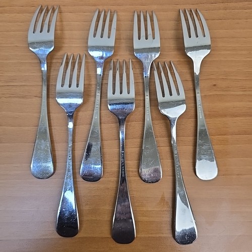 Wallace Hartford Stainless Steel 18/10 Dinner Forks Set Of 7 - Picture 4 of 6