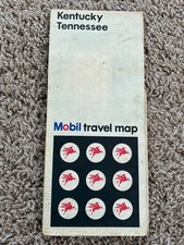 Mobil Travel  Map, Kentucky Tennessee,   1969
