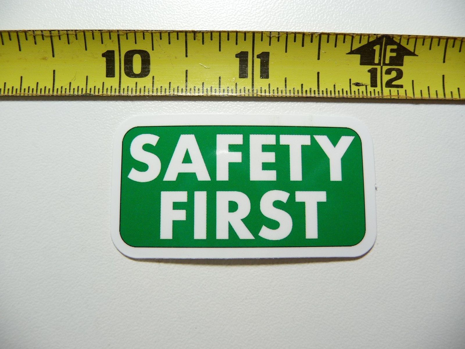 Safety First Warning Decal Sticker for Job Site and Workplace Safety